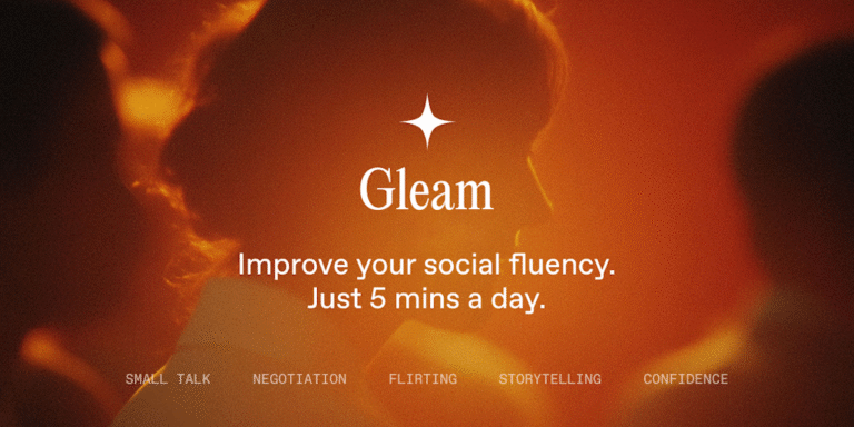 Gleam: The Duolingo for social skills