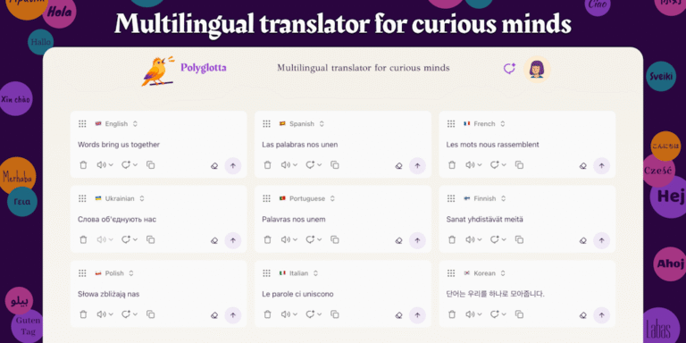 Polyglotta: Multilingual translator for curious minds