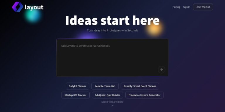 Layout.dev: Turn Ideas into Prototypes — in Seconds