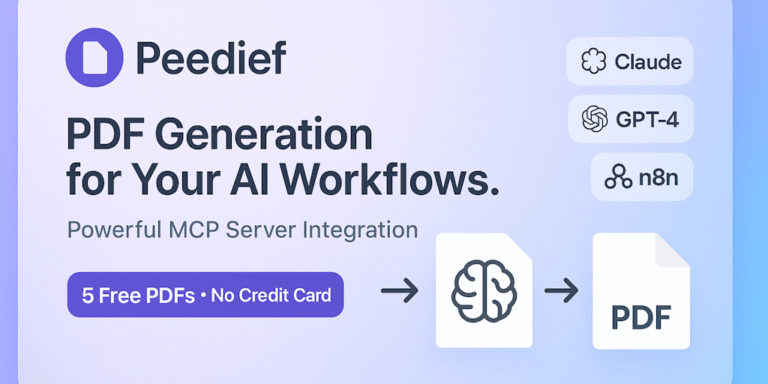 Peedief: Structured document generation for AI agents