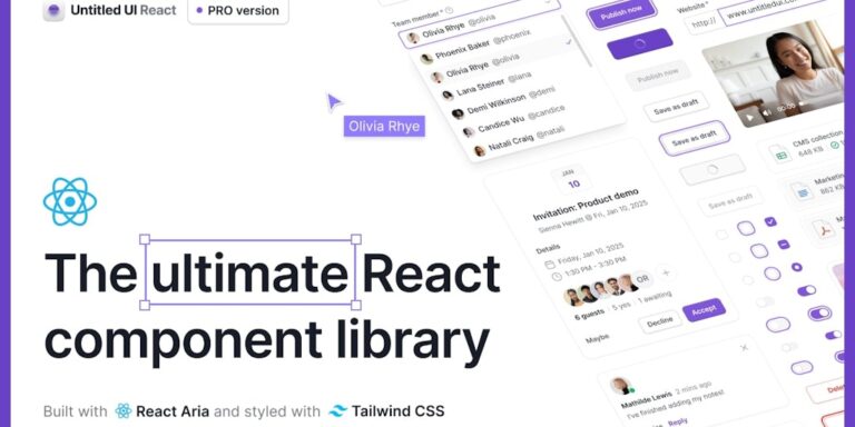 Untitled UI: The world’s largest Figma UI kit and React library.