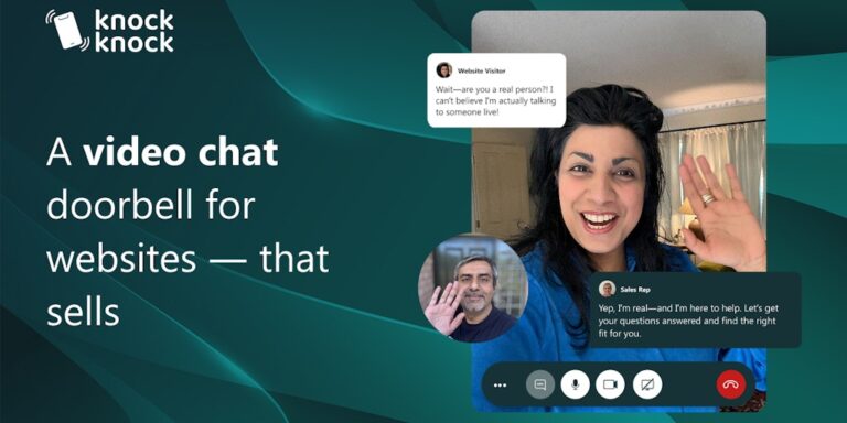 Knock Knock: A video chat doorbell for websites