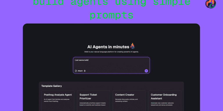 Okibi: Lovable but for agents – build agents using simple prompts