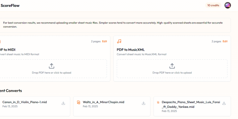 Scoreflow: Transform music sheet to midi / musicxml (Now on Android!)