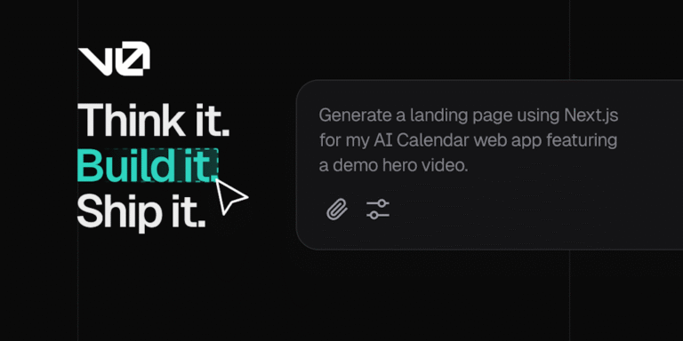 v0: Full stack vibe coding platform. Created by Vercel.