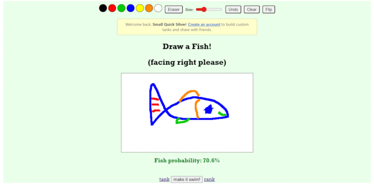 Draw A Fish: Draw a fish, and watch it swim with the world
