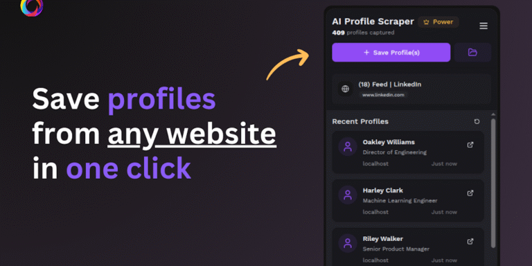 ProfileSpider: One-click universal profile scraper