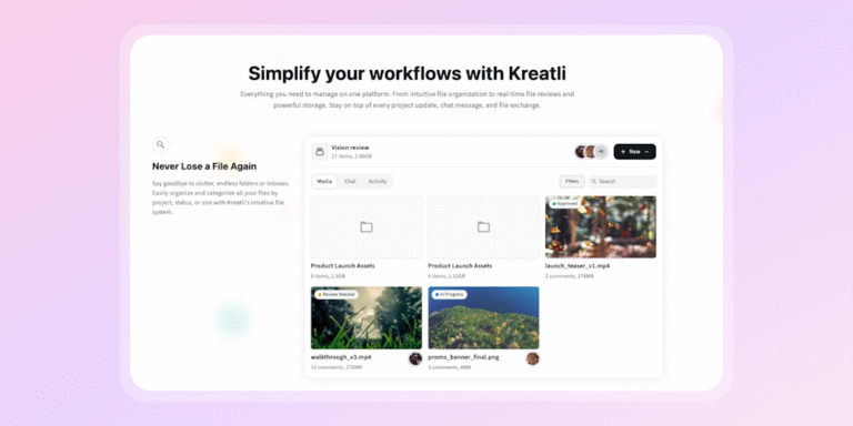 Kreatli: All-in-One Collaboration Platform for Creative Teams