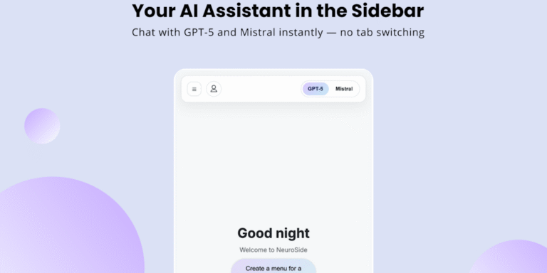 NeuralSide: Fast, focused AI in the browser sidebar