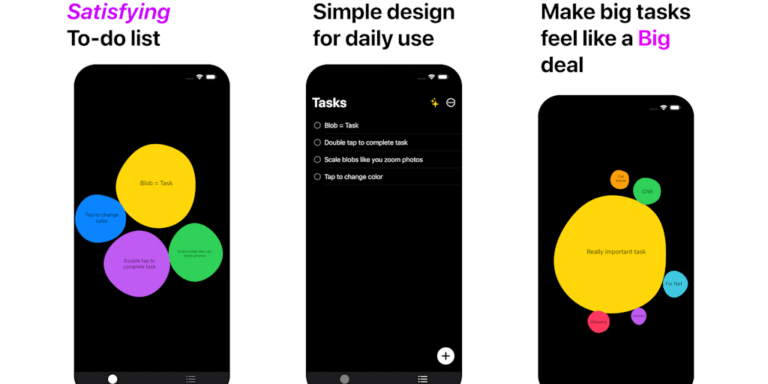 Blob To Do: Interactive Task List for iPhone & Mac