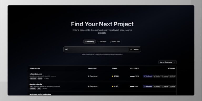 What To Build: Concept to discover & analyze relevant open-source projects