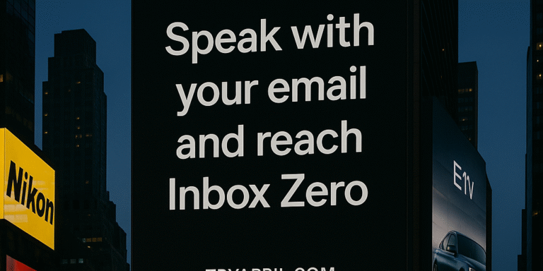 April: Reach Inbox Zero by speaking with your email & calendar