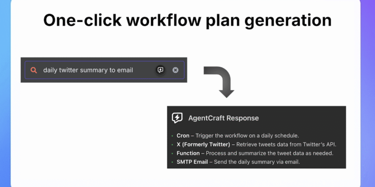 AgentCraft. Like Cursor, but for n8n