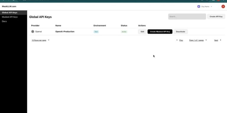 MaskLLM: Mask your LLM APIs for secure rotation and logging