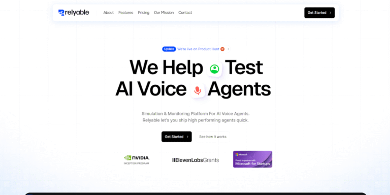 Relyable: Simulation & monitoring platform for AI voice agents
