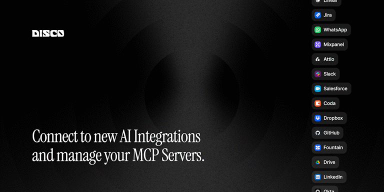 Disco.dev: Plug-and-play open source mcp servers
