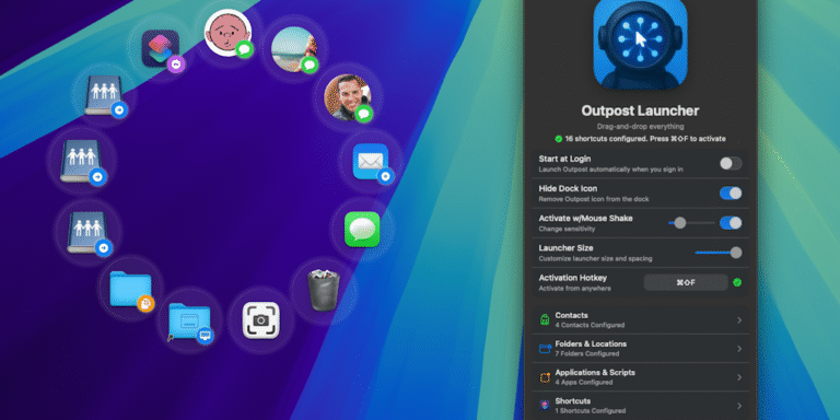 Outpost Launcher: Launch Anything. Drag & Drop Everything.