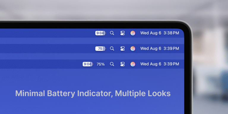 Battery Life and Health: A simple, compact battery indicator for macOS