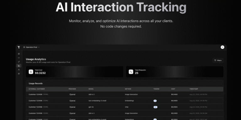 Tokyo: Tracking AI usage and cost by customer