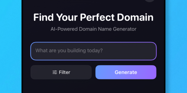 Domainerly: AI powered domain generator for iOS.