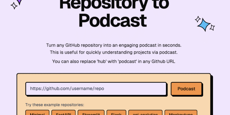 GitPodcast: Generate engaging podcast to understand a Github repo