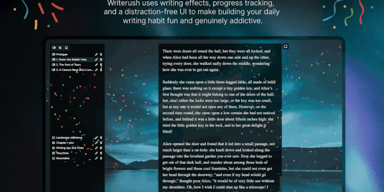 WriteRush: This Text-Editor Makes Writing Fun!