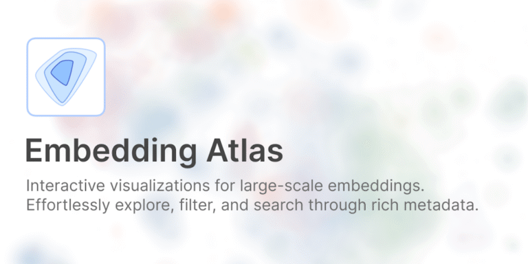 Embedding Atlas: Compute & interactively visualize large embeddings
