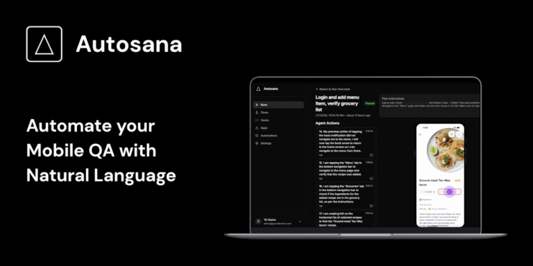 Autosana: QA Agent for Mobile Apps