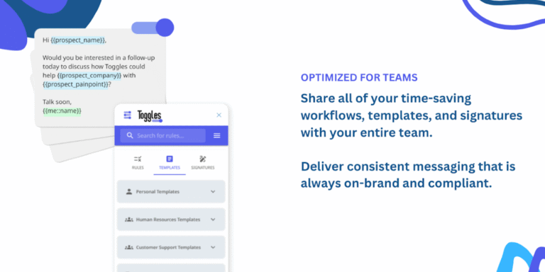 Toggles: Automate Outlook emails in seconds