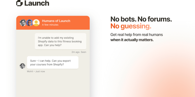 Launch: Create fully functional apps with AI and real human support