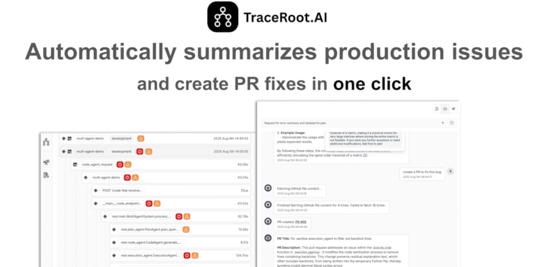 TraceRoot.AI: Fix bugs faster with open source, AI native observability
