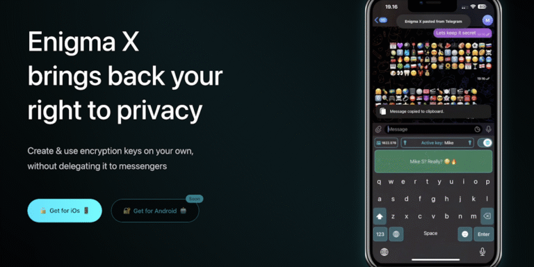 Enigma X: Your own encryption in any messenger