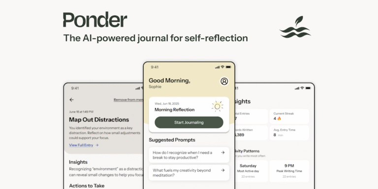 Ponder: AI-Powered Journal for Self-Reflection