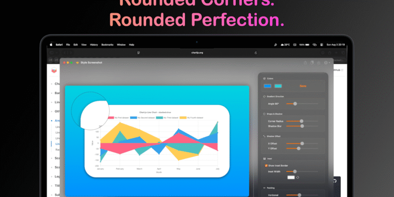Pixera: Design mac screenshot instantly