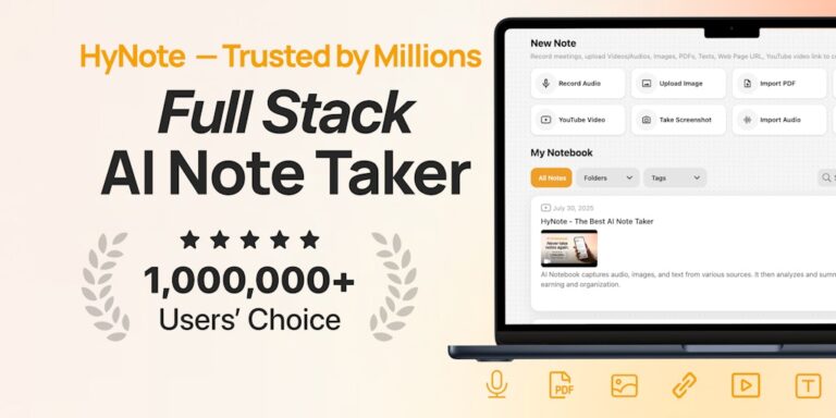 HyNote AI: Full Stack AI Note Taker For Professionals