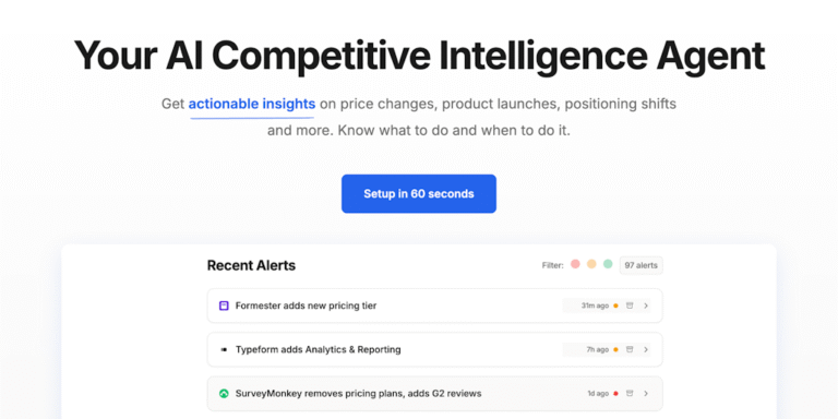HeadsUp: The first AI competitor monitoring agent