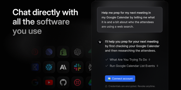 MCP Chat by Pipedream: Chat with your software, across 2700+ apps with 10k+ tools