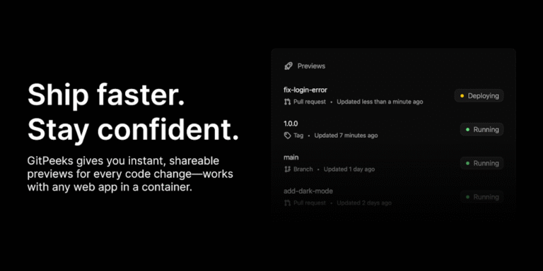 GitPeeks: Instant previews for your code changes