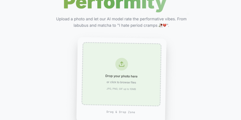 PerformaMeter: Upload a photo and get your Performity™ rated