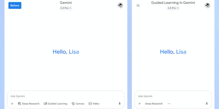 Guided Learning in Gemini