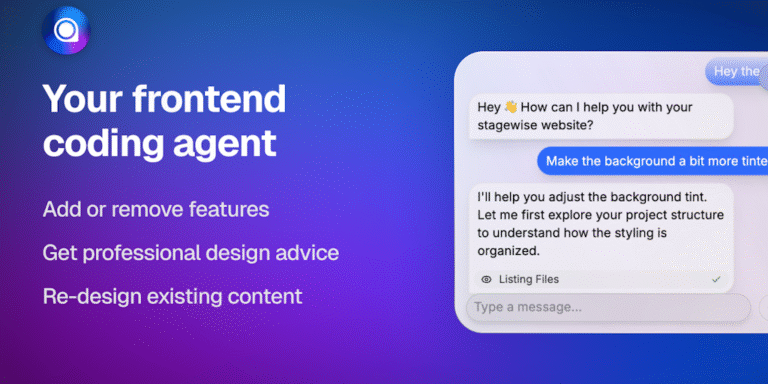 stagewise: The frontend coding agent for existing codebases