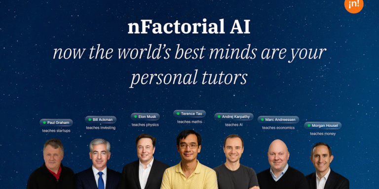 nFactorial AI: Video calls with world’s best minds as your personal tutors