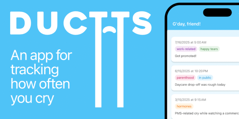 Ductts: Track how often you cry