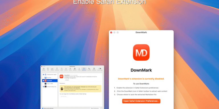 DownMark: Turn web content into clean Markdown with one click