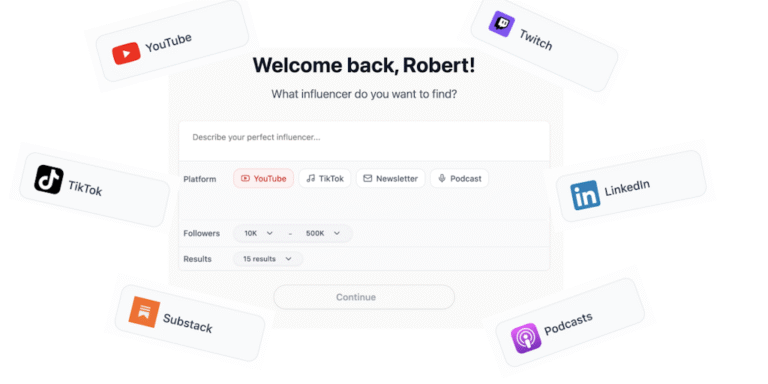 Stormy: Stormy — AI agent for influencer marketing