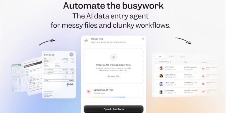 AutoForm: The AI data entry agent for messy files and clunky workflows