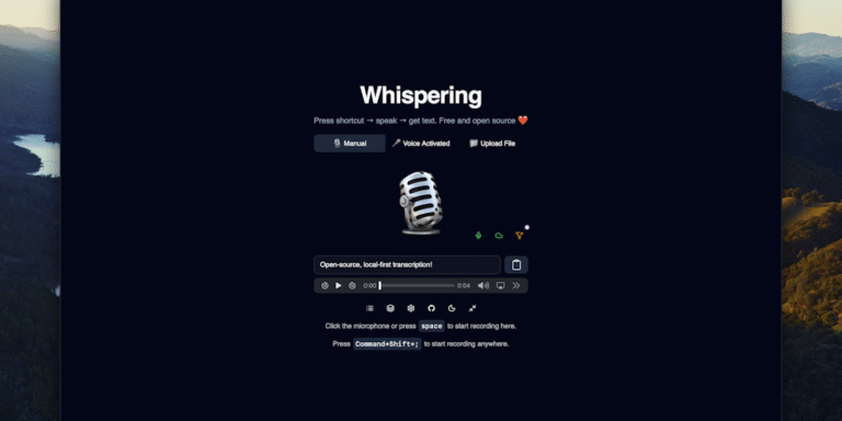 Whispering: Open-source, local-first dictation you can trust
